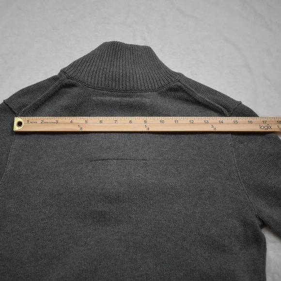 American Eagle Mens Sz S Classic Fit Quarter Zip Button Pullover Sweater Cotton - Picture 16 of 16